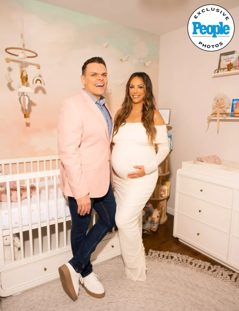 John McClain Interior designer and kristen doute in her nursery that John designed.